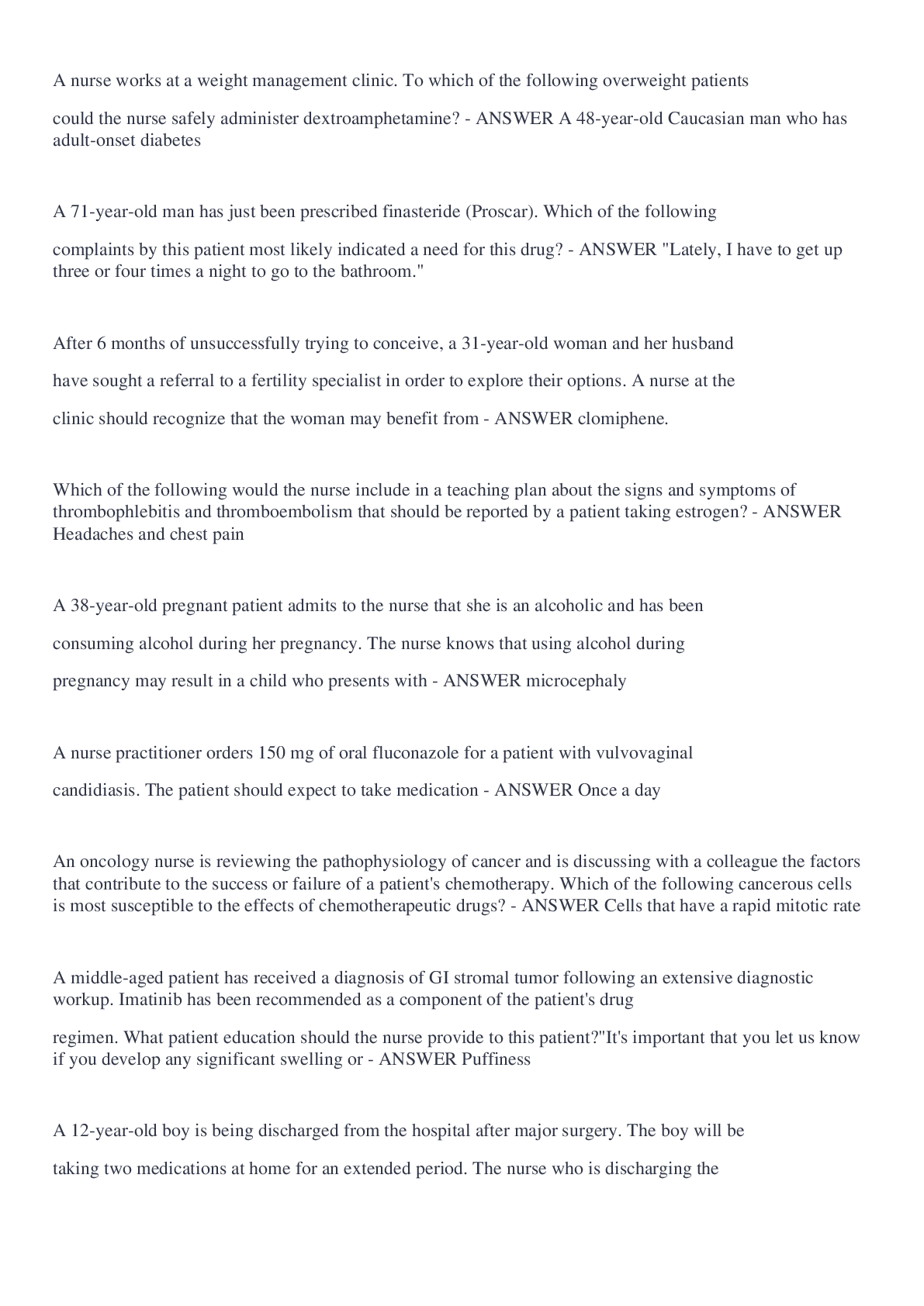 Preview image of NURS6521 Final Exam with complete solutions document